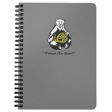 Load image into Gallery viewer, Spiral bound Notebook "Praise the Bear" Grey