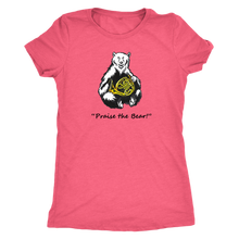 Load image into Gallery viewer, Women&#39;s Tee Shirt (tri-blend) &quot;Praise the Bear&quot;

