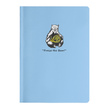 Load image into Gallery viewer, Paperback Journal &quot;Praise the Bear&quot; Light Blue
